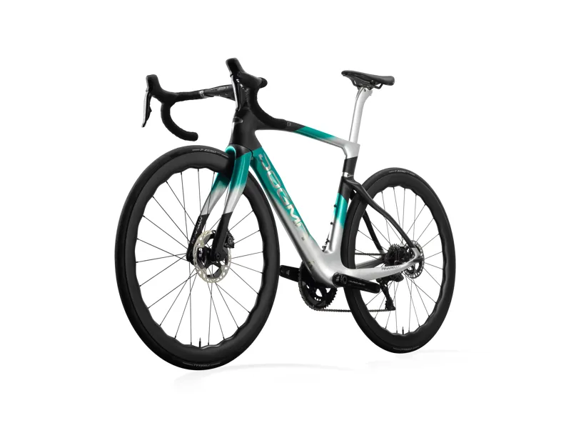 Pinarello Dogma F Disc Nebula Green Silver Carbon Road Frameset-3